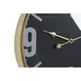 MARKET24 Horloge Murale DKD Home Decor Verre Noir Doré Fer (60 x 6.5 x 80 cm)
