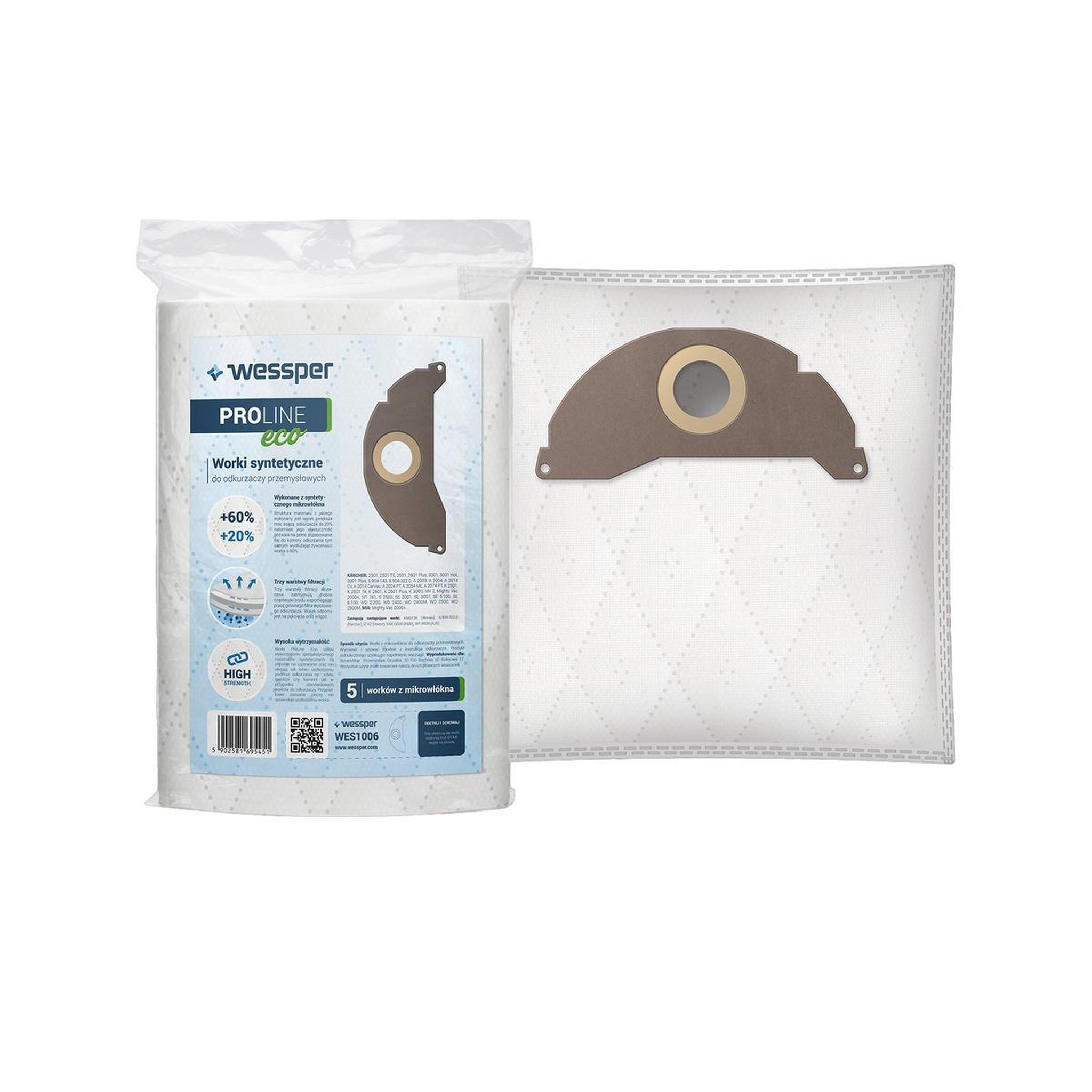 Vesper Sacs pour aspirateurs wessper PROLINE eco haute filtration