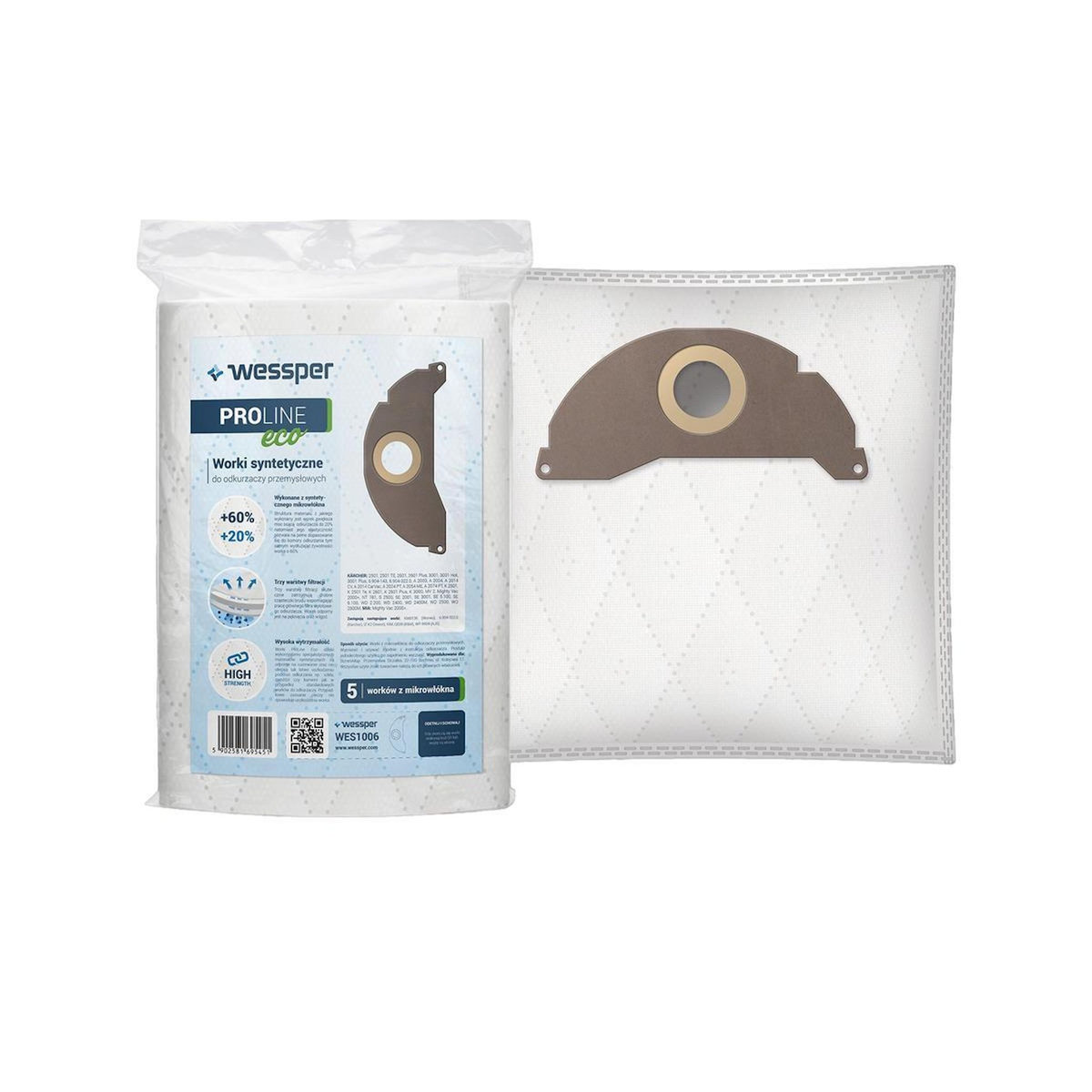 Vesper Sacs pour aspirateurs wessper PROLINE eco haute filtration