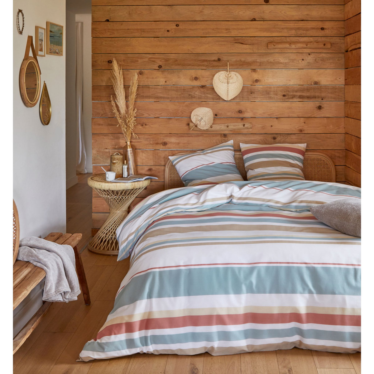 ACTUEL Parure housse de couette en polycoton recyclé PAOLA