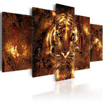 Paris Prix Tableau Imprimé  Golden Tiger. Coloris disponibles : Multicolore