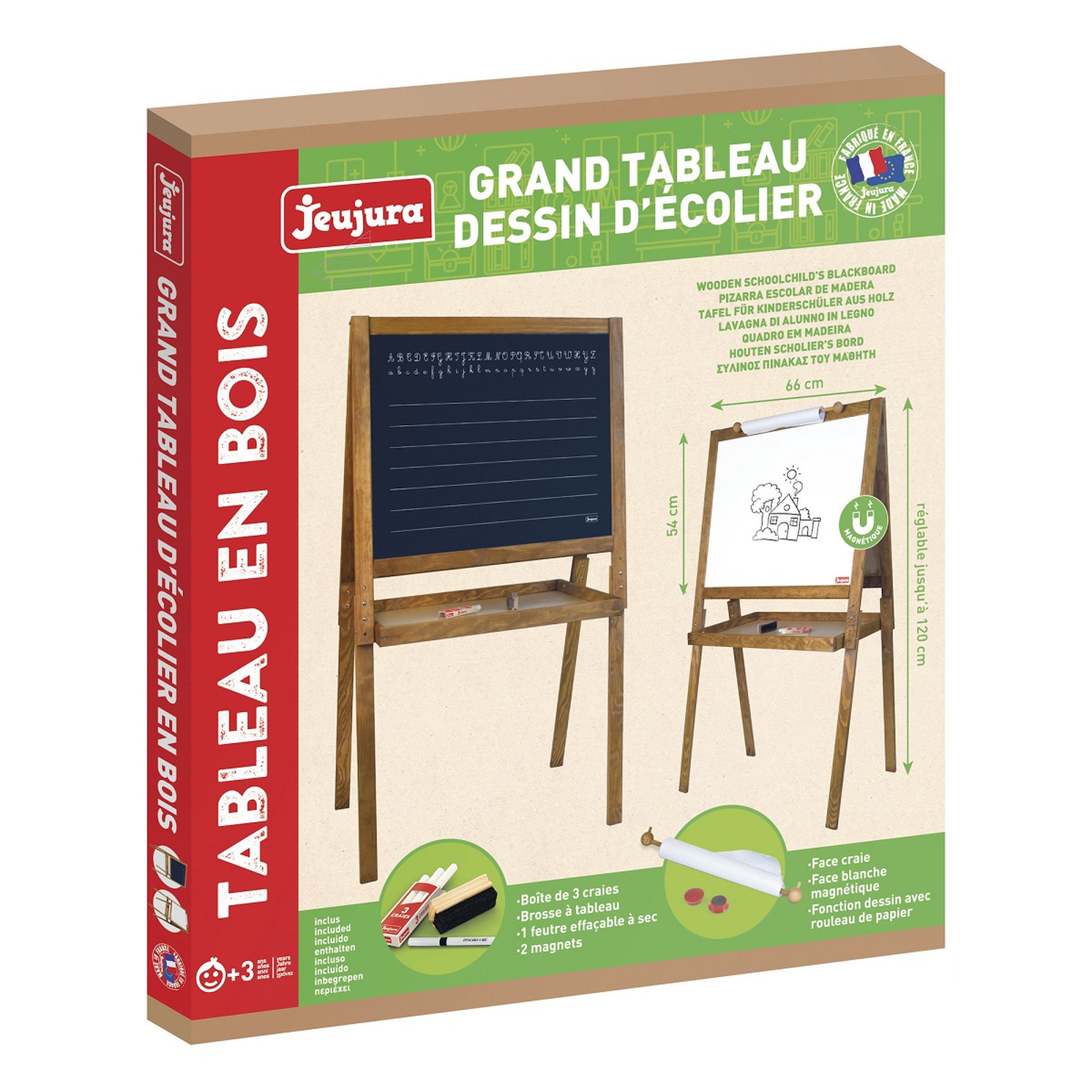Voir la diapositive 4 : JEUJURA Grand Tableau Dessin Des Ecoliers