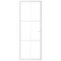 Voir la diapositive 3 : VIDAXL Porte interieure 76x201,5 cm Blanc Verre ESG et aluminium