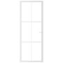 Voir la diapositive 3 : VIDAXL Porte interieure 76x201,5 cm Blanc Verre ESG et aluminium