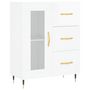 Voir la diapositive 2 : VIDAXL Buffet Blanc brillant 69,5x34x90 cm Bois d'ingenierie