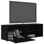 Voir la diapositive 5 : VIDAXL Meuble TV Noir 120x34x37 cm Bois d'ingenierie