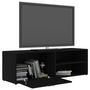 Voir la diapositive 5 : VIDAXL Meuble TV Noir 120x34x37 cm Bois d'ingenierie