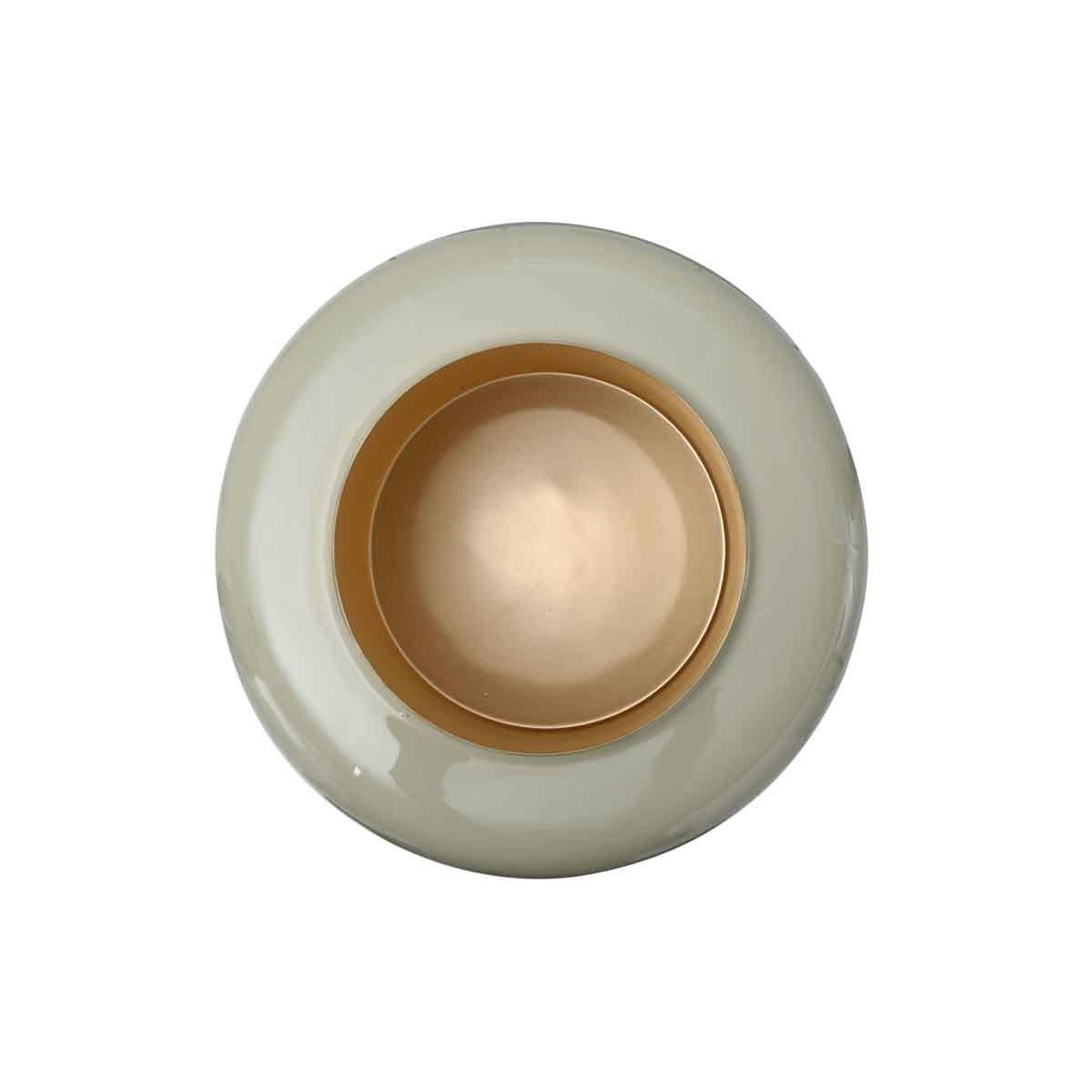 Voir la diapositive 4 : Paris Prix Vase design en métal  artisse  36cm menthe & or