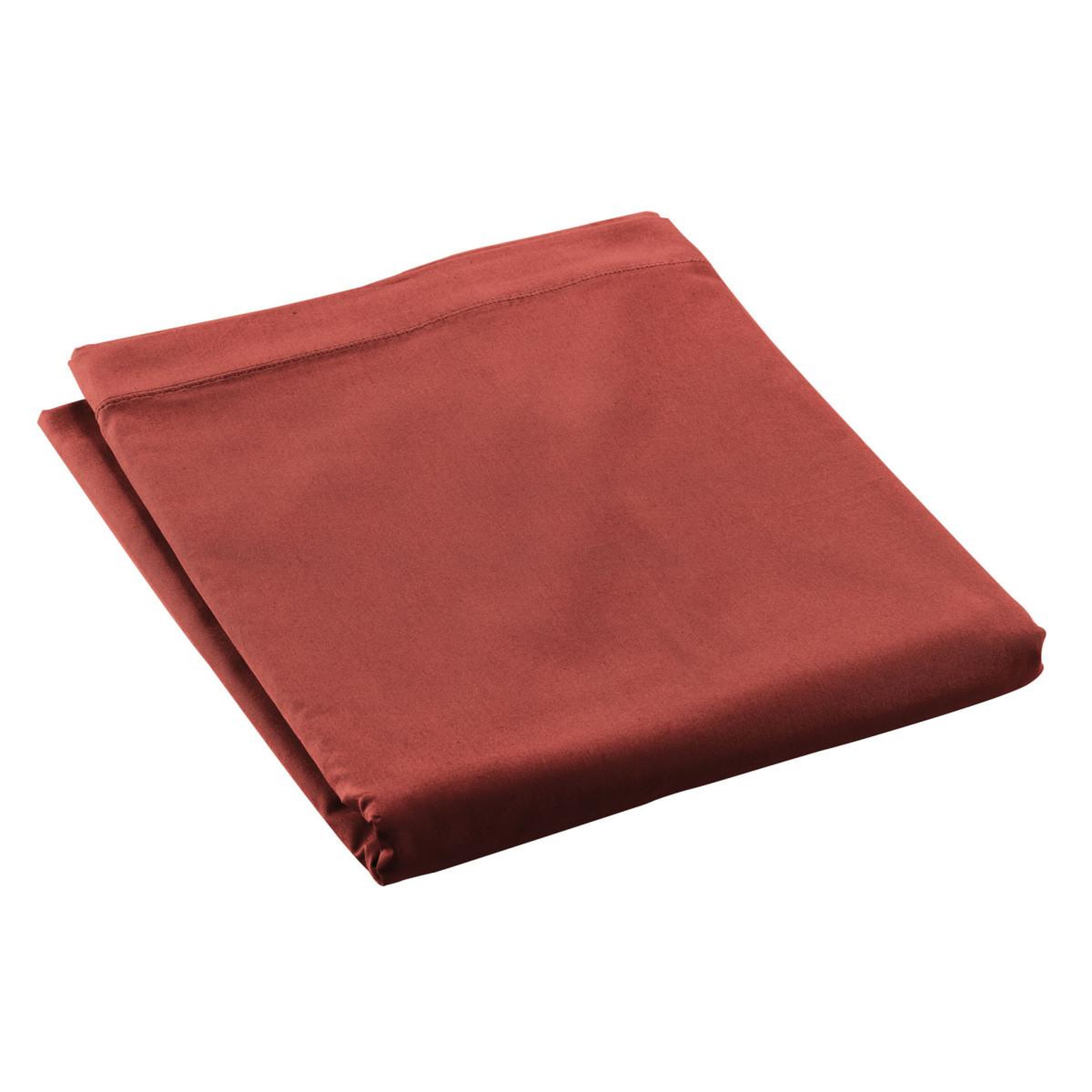 Voir la diapositive 2 : Douceur d'Intérieur Drap plat  percaline  180x290cm terracotta