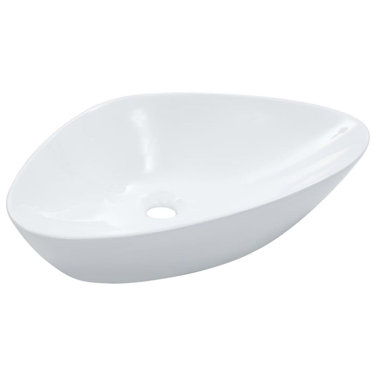VIDAXL Lavabo 58,5 x 39 x 14 cm Ceramique Blanc
