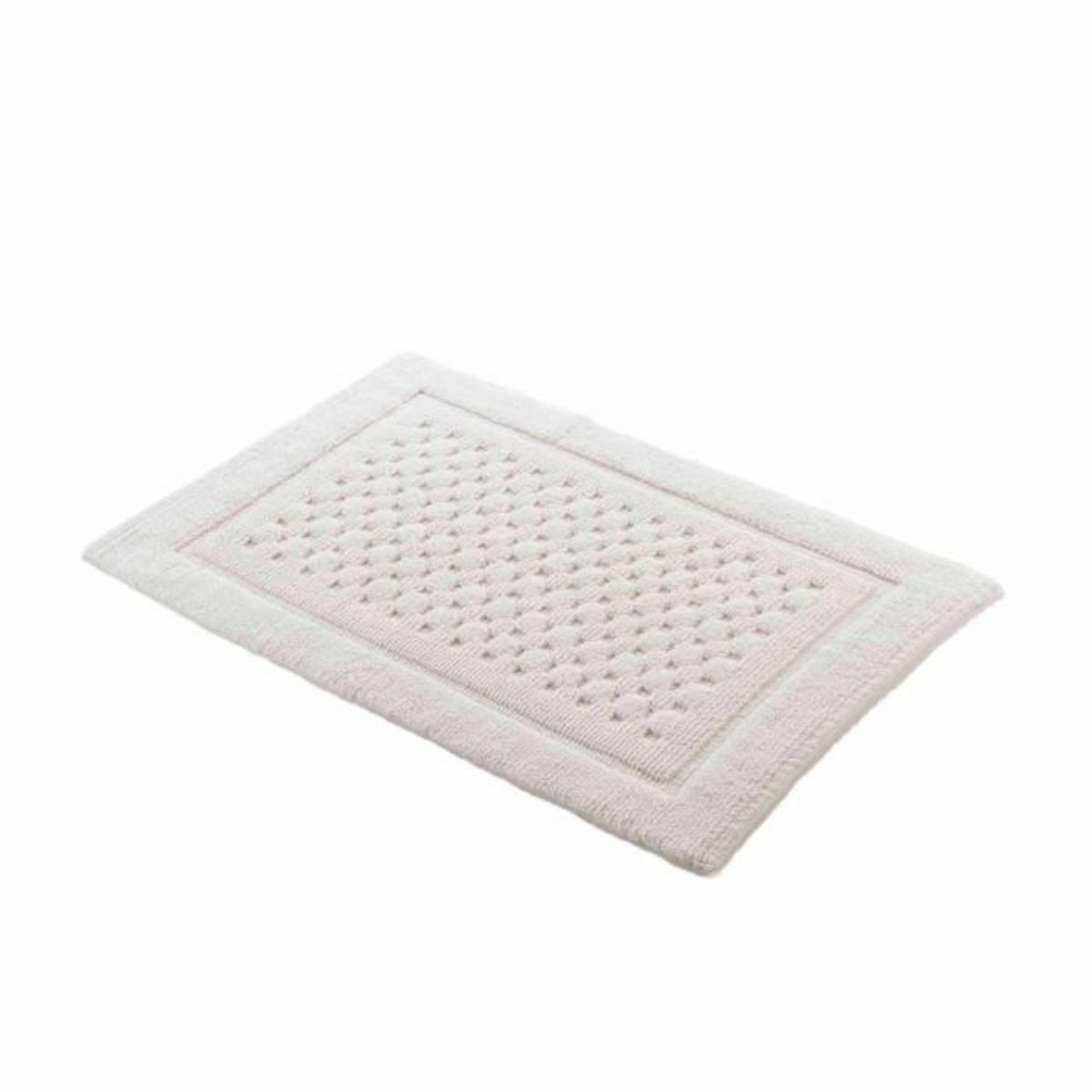 Paris Prix Tapis de Bain Jacquard  Damaris  50x80cm Blanc