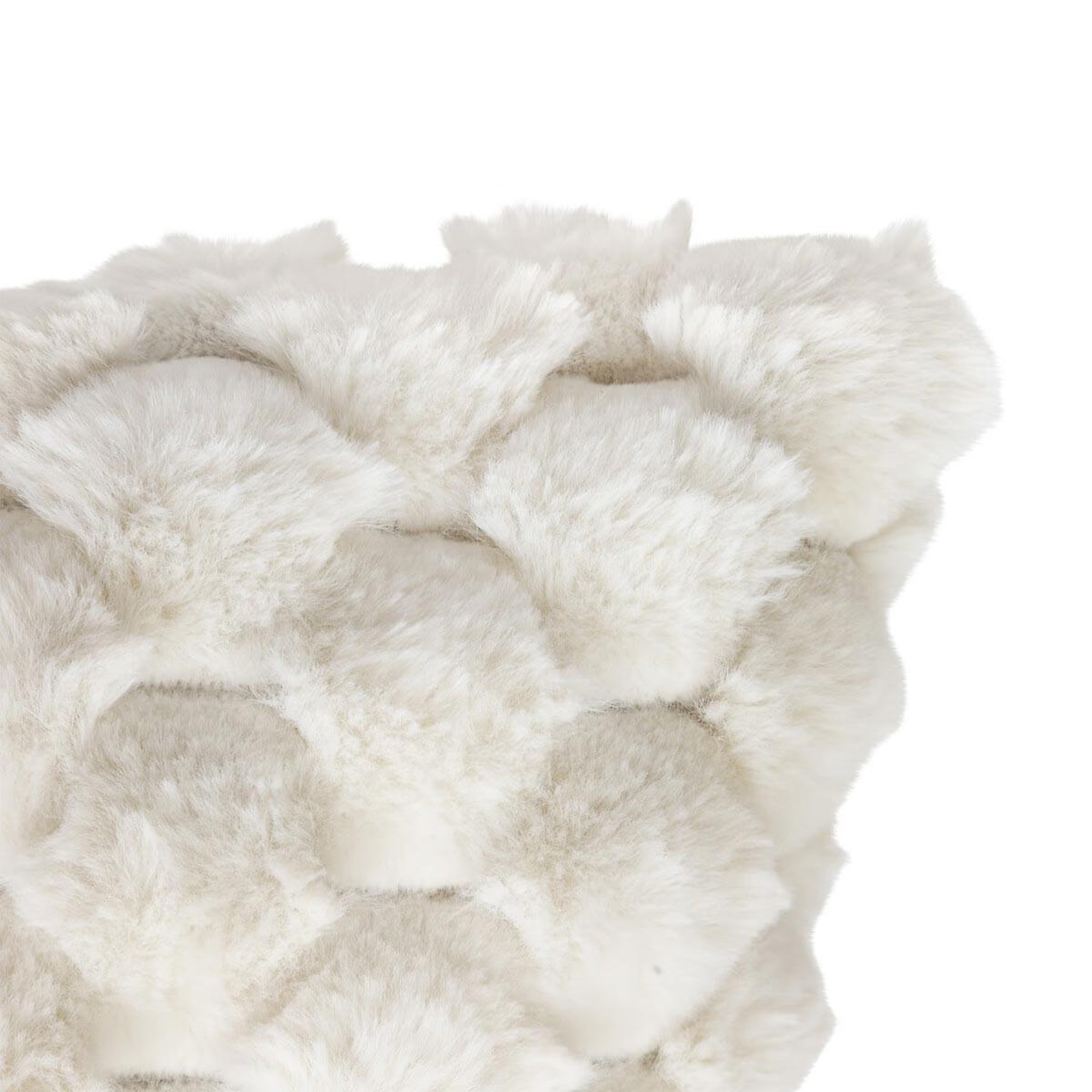 Voir la diapositive 2 : ATMOSPHERA Coussin imitation fourrure  adriel  38x58cm beige
