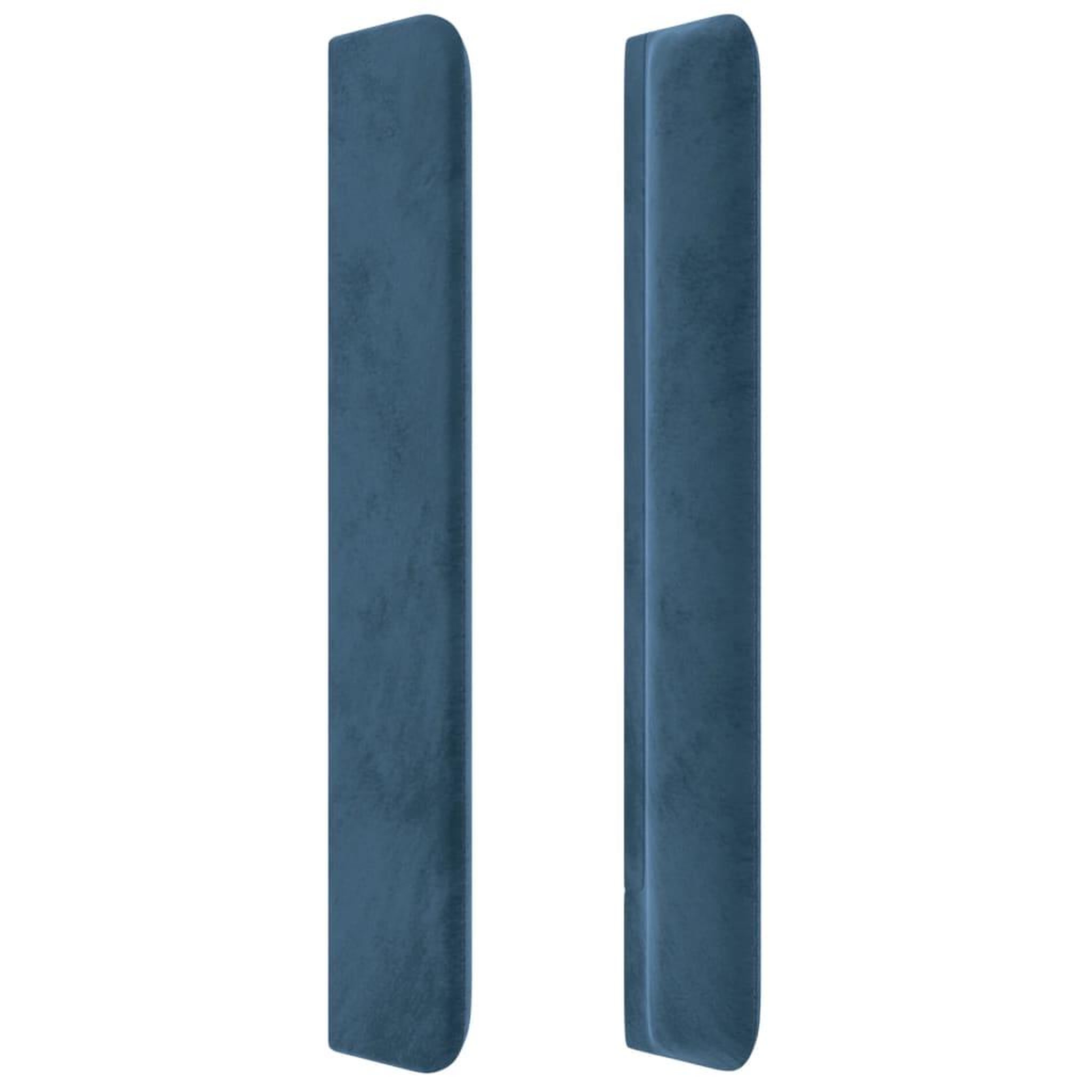 Voir la diapositive 4 : VIDAXL Tete de lit avec oreilles Bleu fonce 203x16x118/128 cm Velours