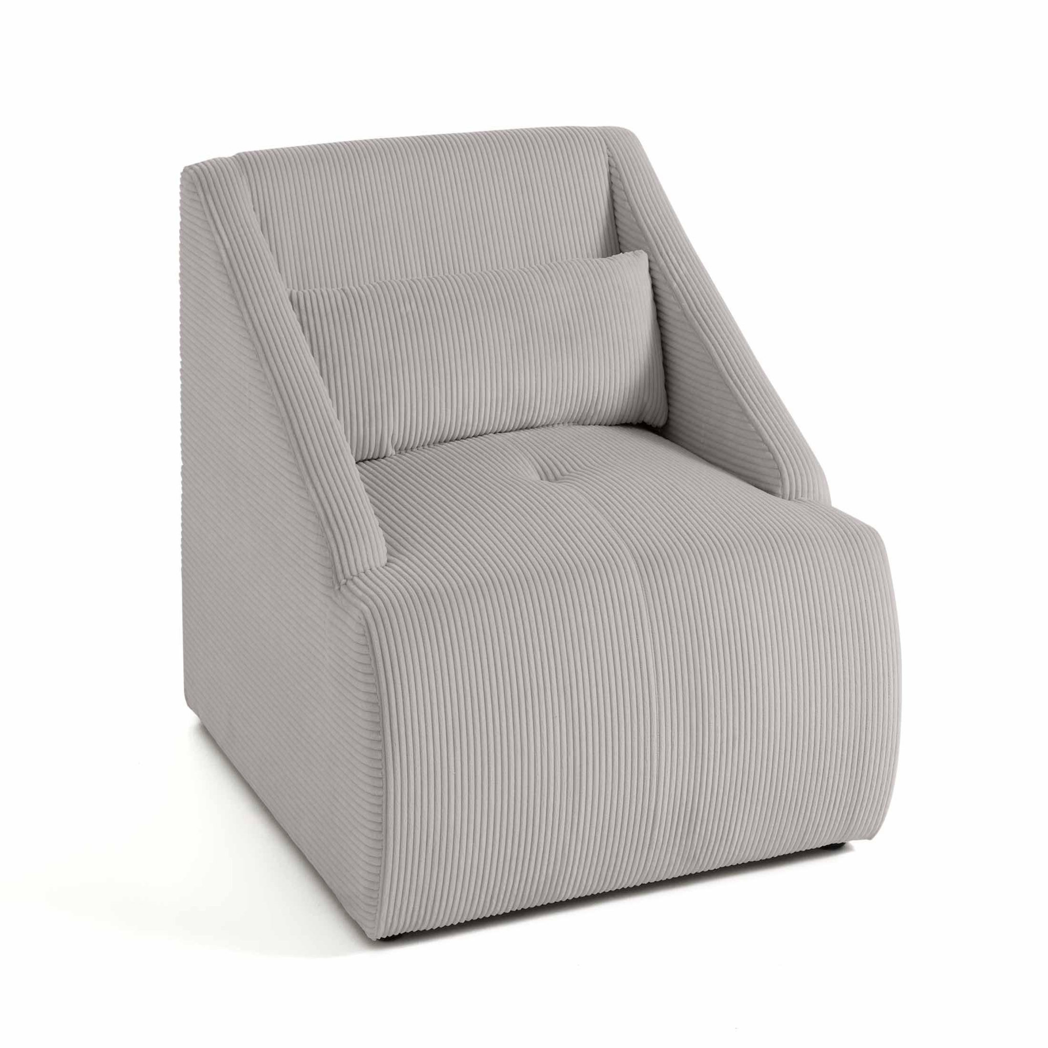 Voir la diapositive 4 : LISA DESIGN Onyx - fauteuil - en velours côtelé