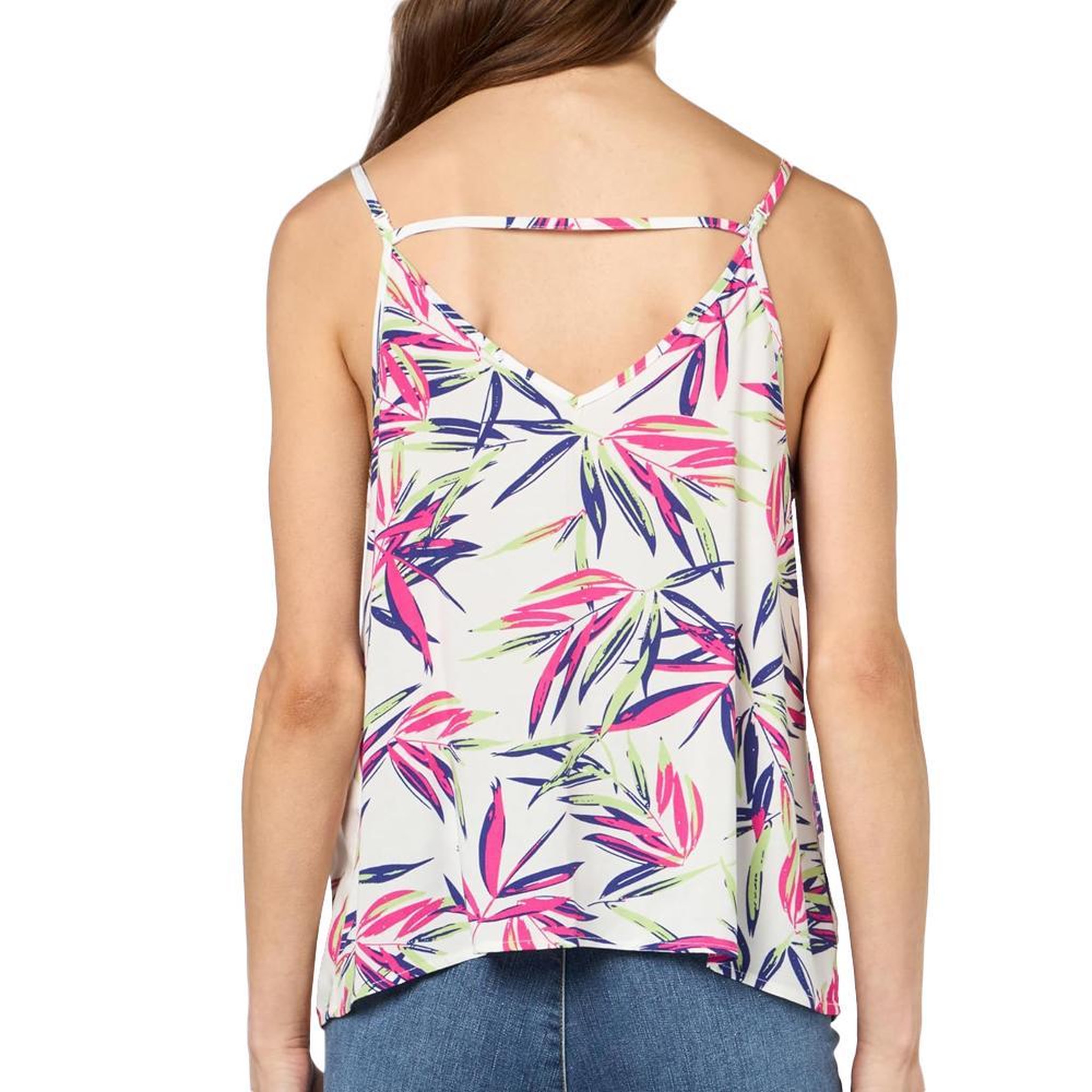 Voir la diapositive 2 : Only Top Blanc/Rose à Motifs Femme Only Nova Life Paris