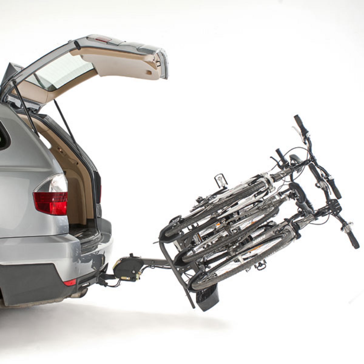 MOTTEZ Porte-vélos d'attelage plateforme rabattable & pliable 