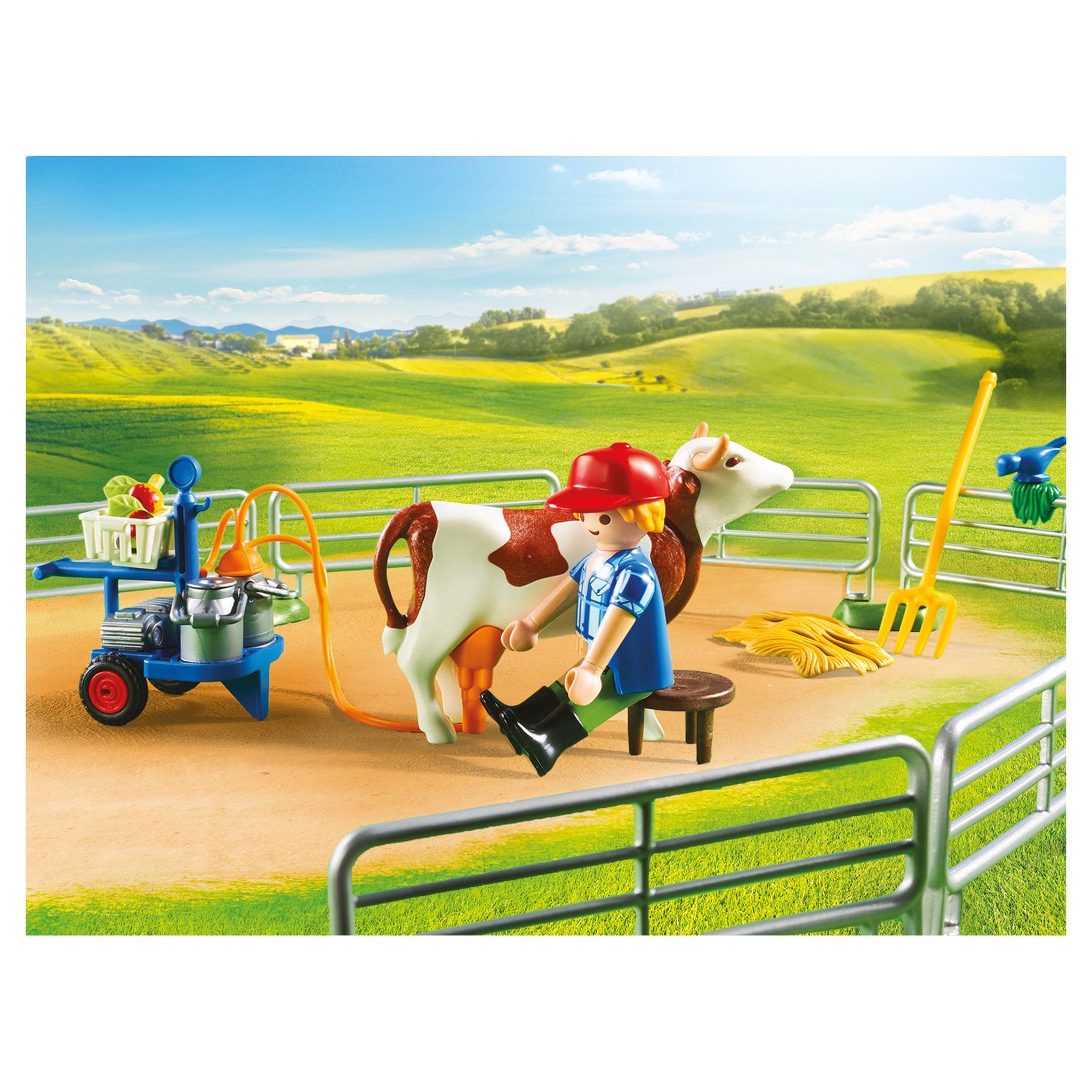PLAYMOBIL 70132 - Country - Grande ferme avec silo et animaux pas cher