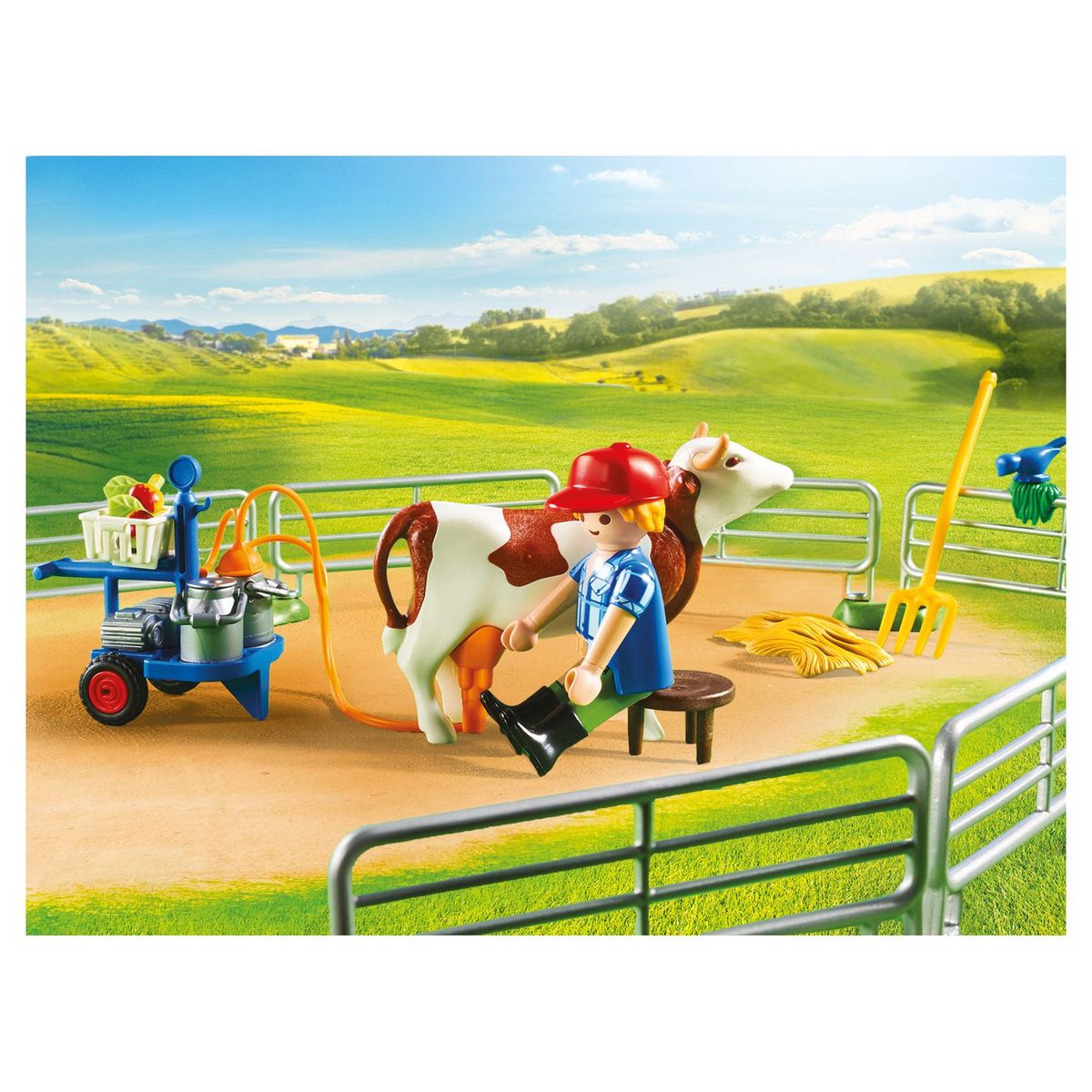 PLAYMOBIL 70132 - Country - Grande ferme avec silo et animaux 