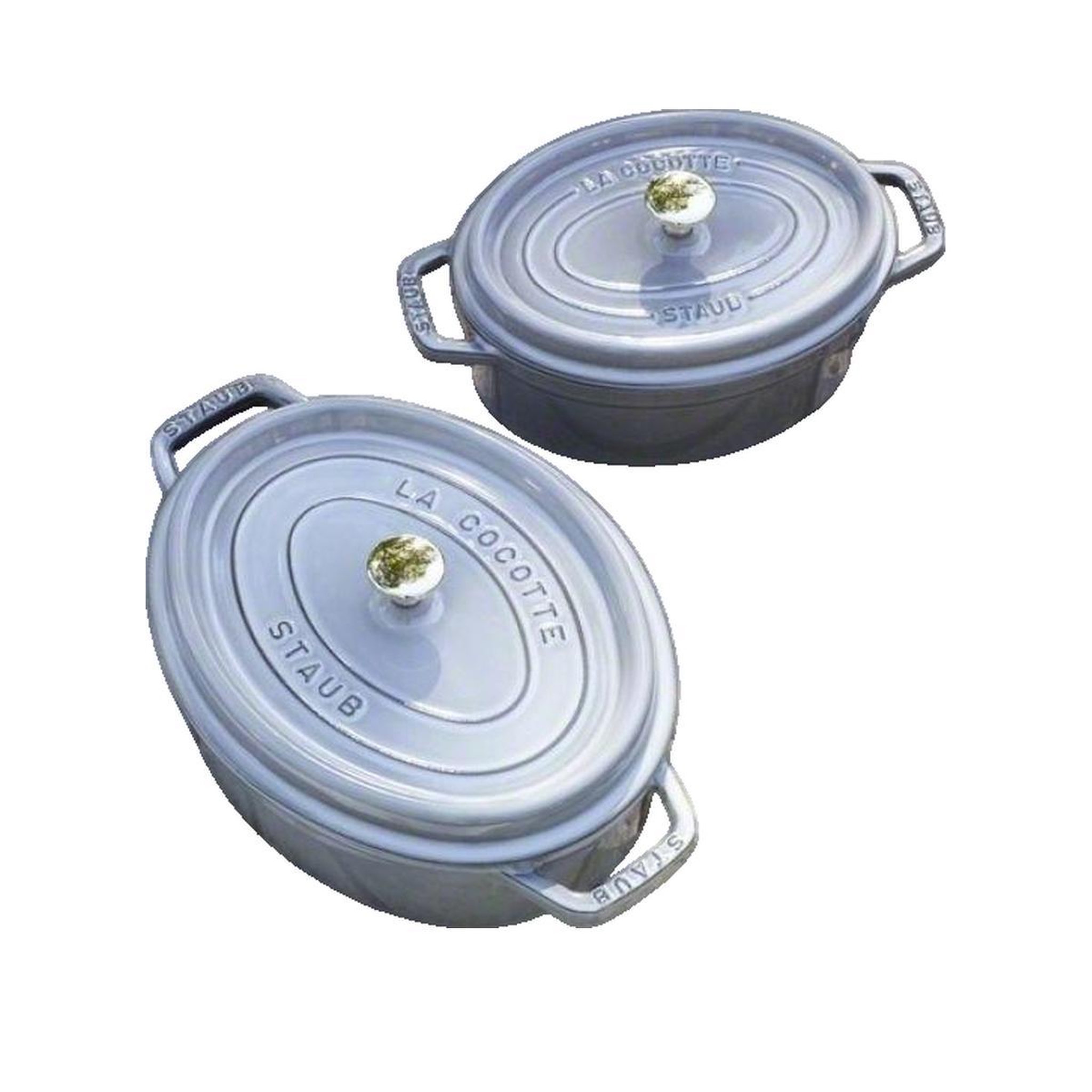 Voir la diapositive 2 : Staub Cocotte en fonte Staub 23 cm Émaillée Graphite