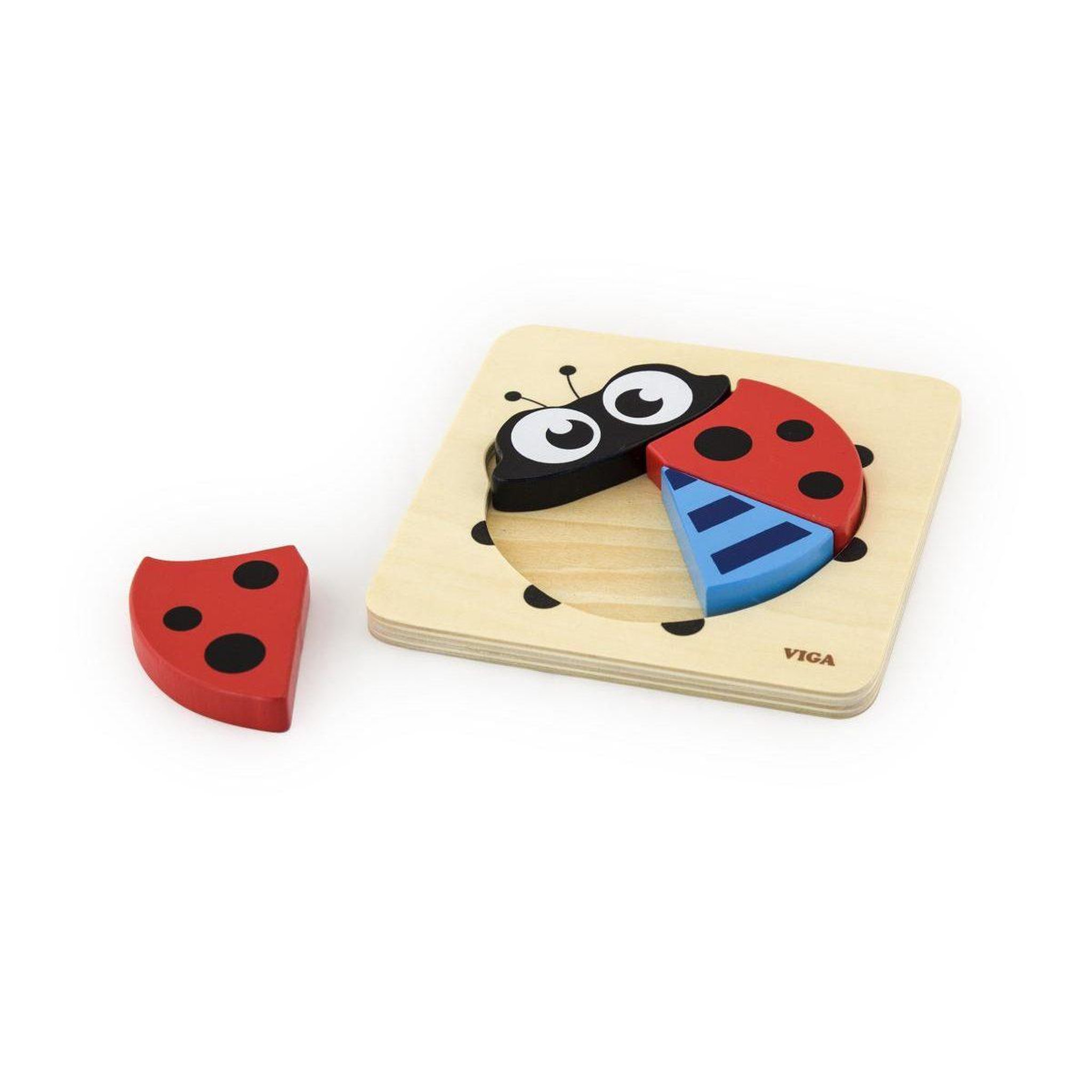Voir la diapositive 2 : VIGA Puzzle pratique  50168 - coccinelle