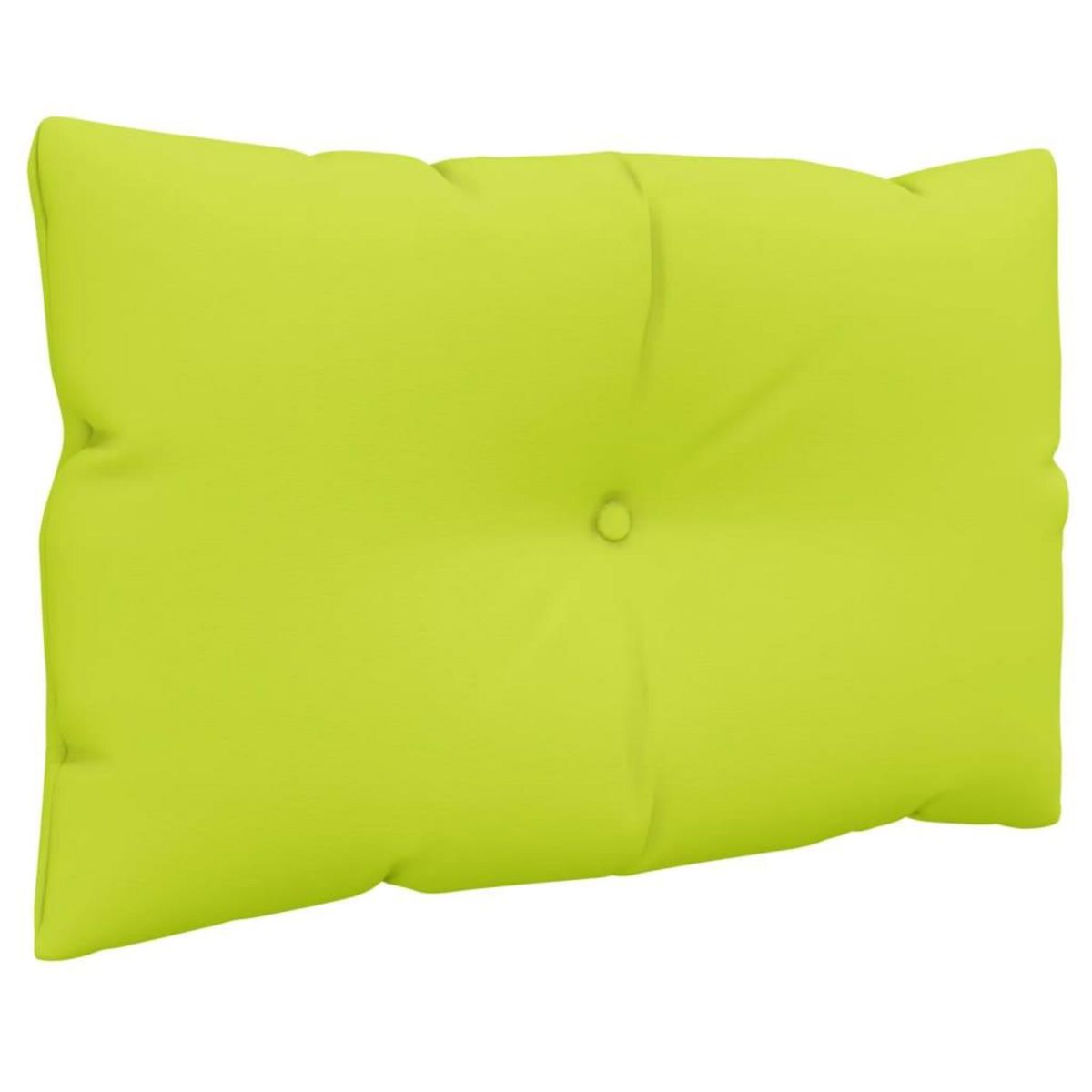 VIDAXL Coussins de palette lot de 2 vert vif tissu