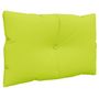 Voir la diapositive 4 : VIDAXL Coussins de palette lot de 2 vert vif tissu
