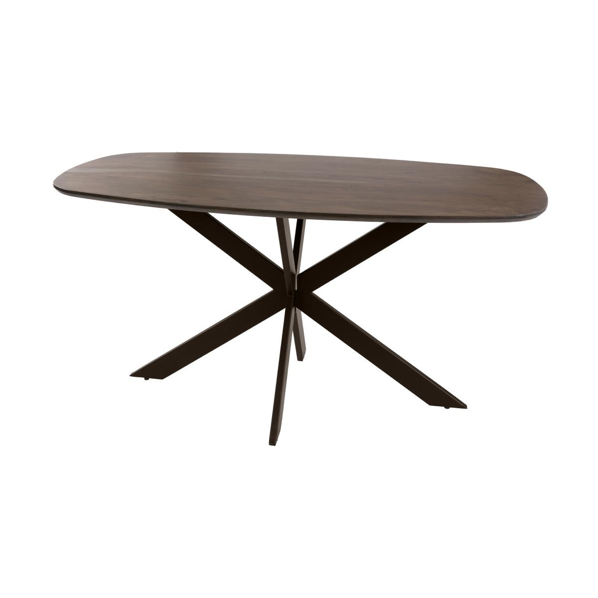JLC KREATION Table à manger danoise ovale 150cm en bois massif hiza