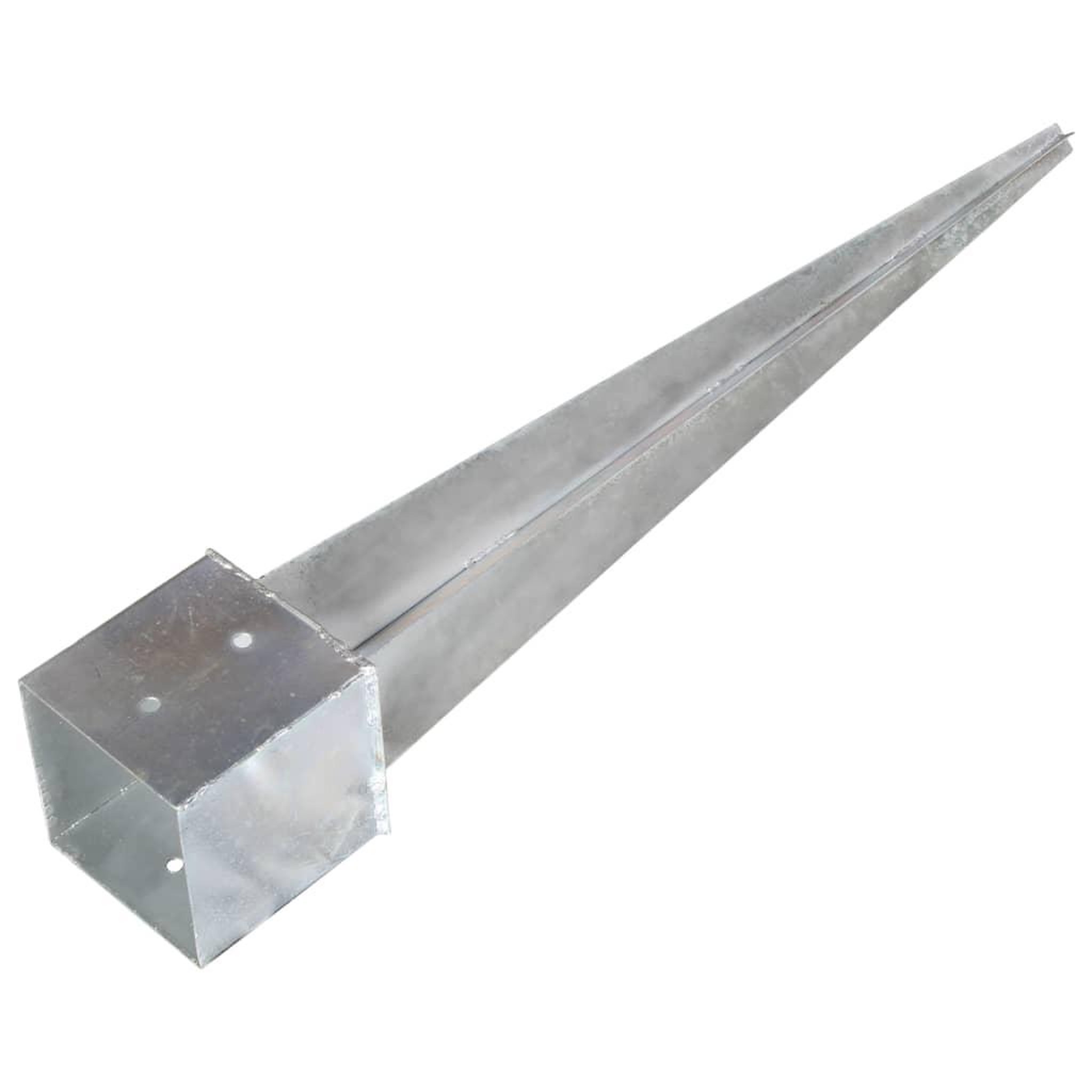 Voir la diapositive 3 : VIDAXL Piquets au sol 6 pcs Argente 14x14x91 cm Acier galvanise