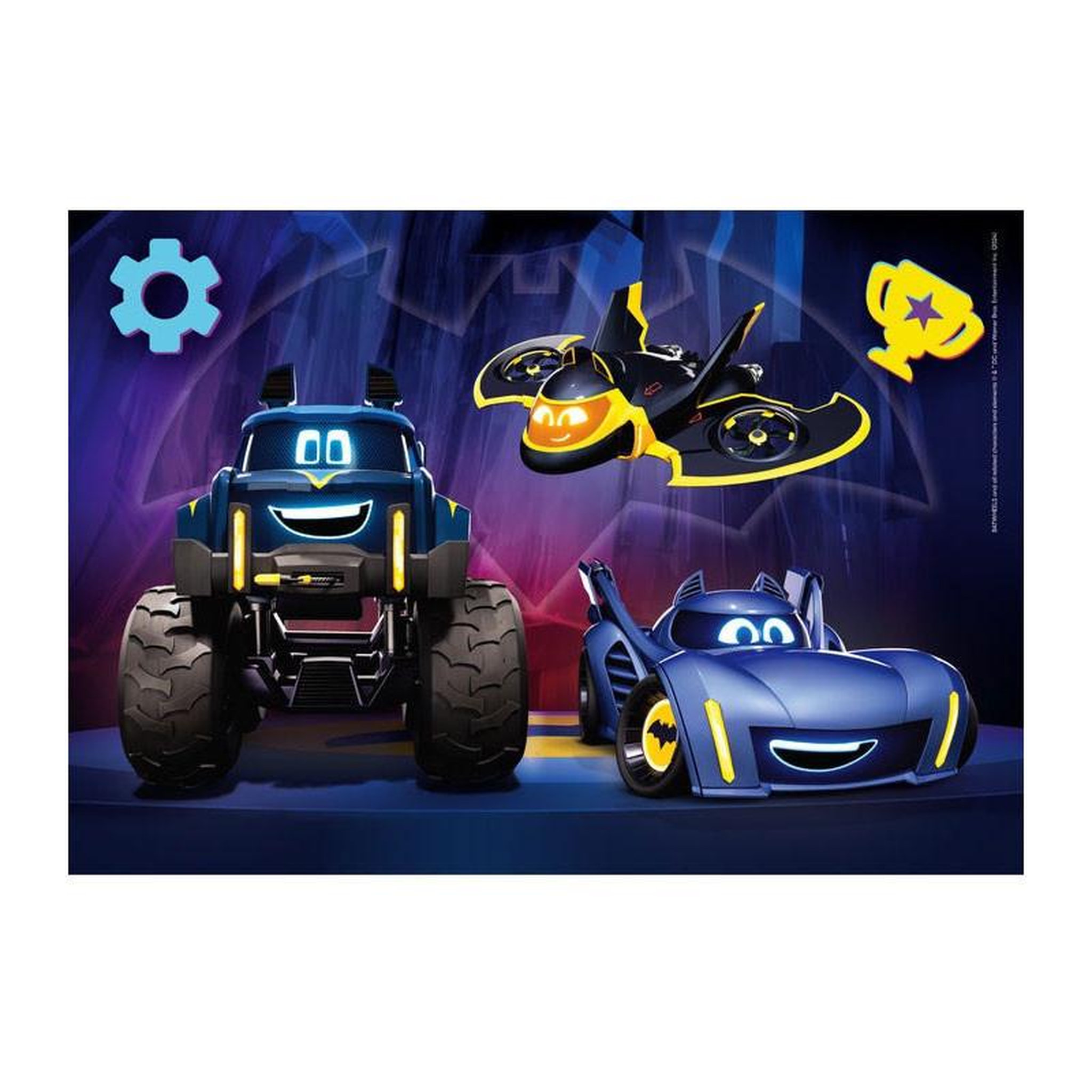 Voir la diapositive 3 : CLEMENTONI Clementoni Jigsaw Puzzle Super Color Batwheels, 2x60pcs. 24812