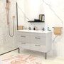 Ensemble salle de bain meuble sous-vasque + plan résine TORINO