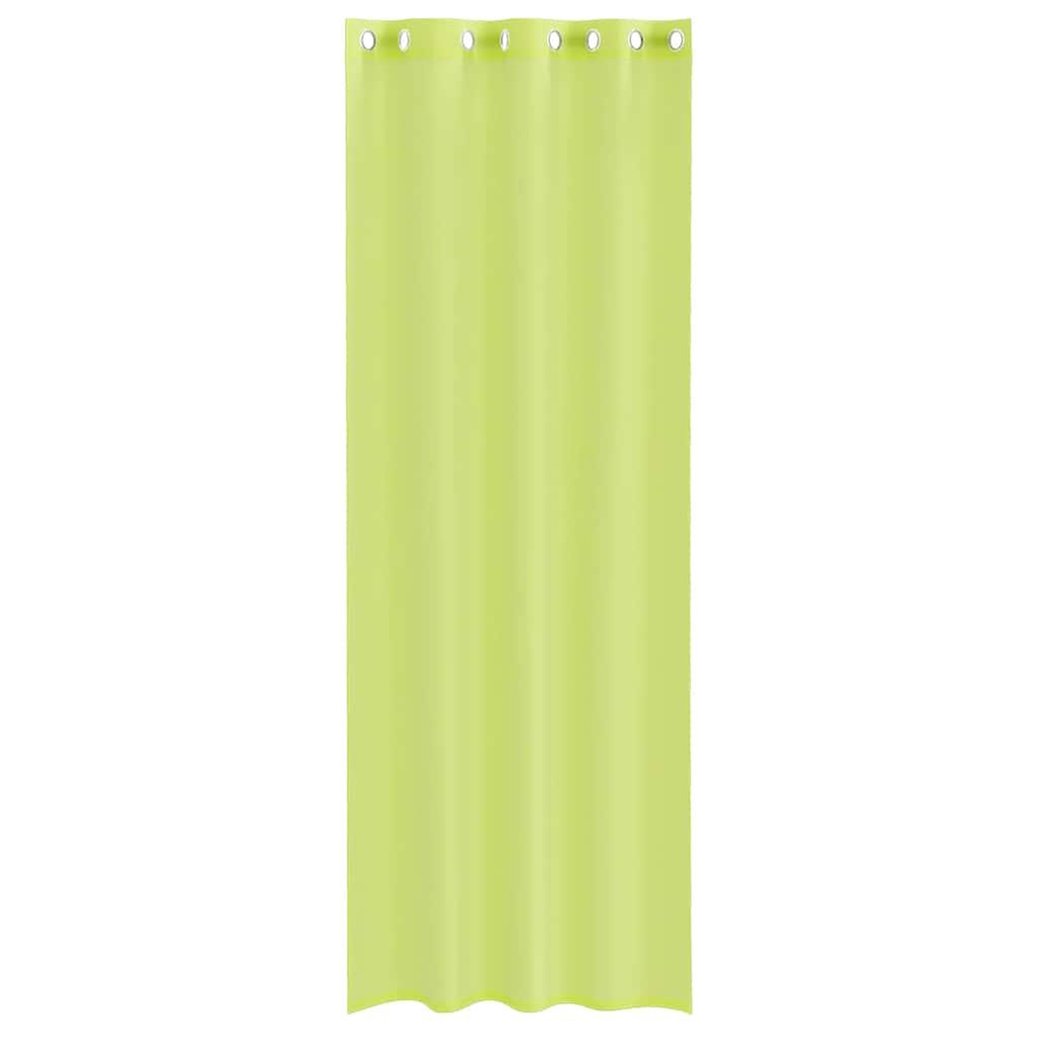 Voir la diapositive 4 : VIDAXL Rideaux en voile avec œillets 2 pcs vert pomme 140x300 cm