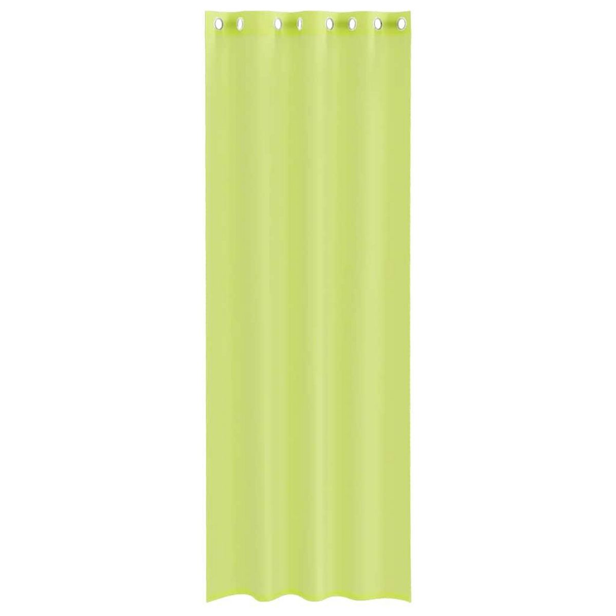 VIDAXL Rideaux en voile avec œillets 2 pcs vert pomme 140x300 cm