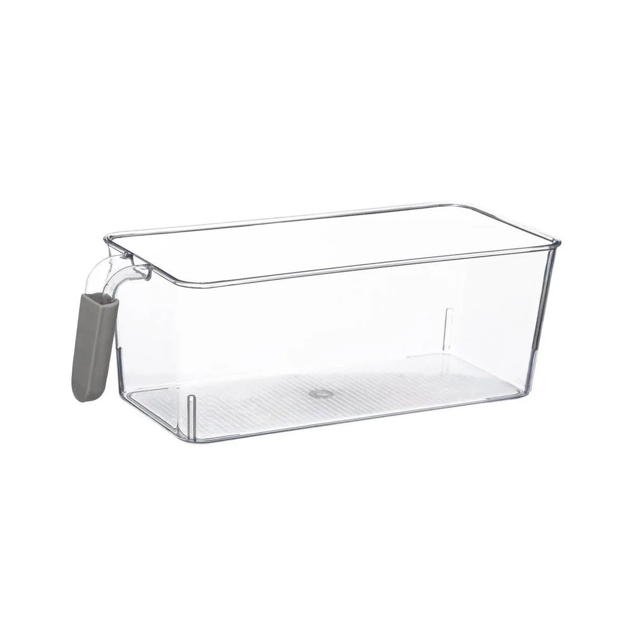 FIVE Bac de rangement frigo  poignée  12cm transparent