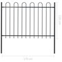 Voir la diapositive 6 : VIDAXL Cloture de jardin avec dessus en cerceau Acier 1,7 m Noir