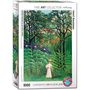 Voir la diapositive 2 : Eurographics Puzzle 1000 pièces : Femme marchant dans une forêt exotique, Henri Rousseau