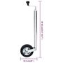 Voir la diapositive 6 : VIDAXL Roue de jauge pour remorque 48 mm Acier galvanise