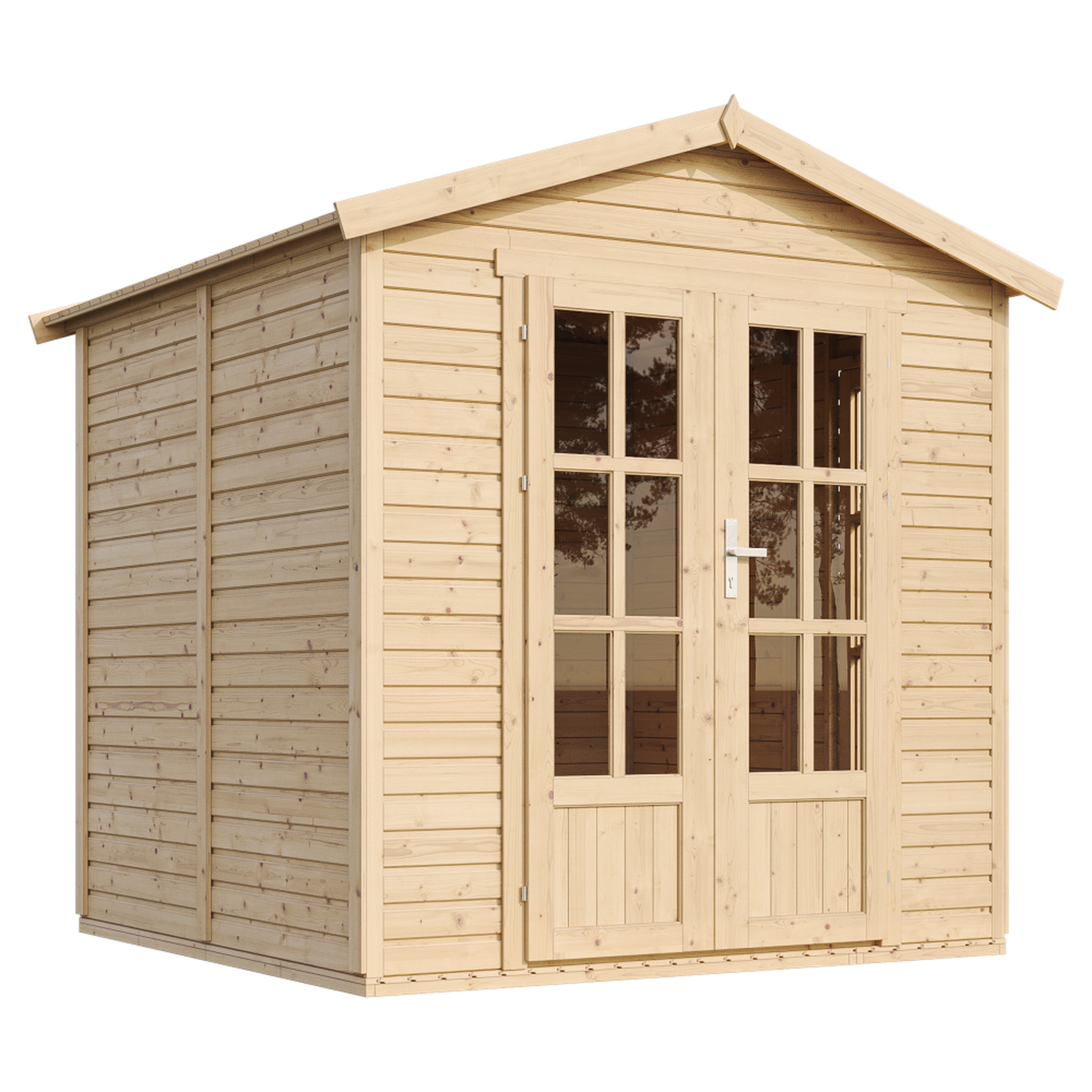 TIMBELA Cabane en bois avec plancher, Atelier, Studio, Abri en bois de jardin M351FB