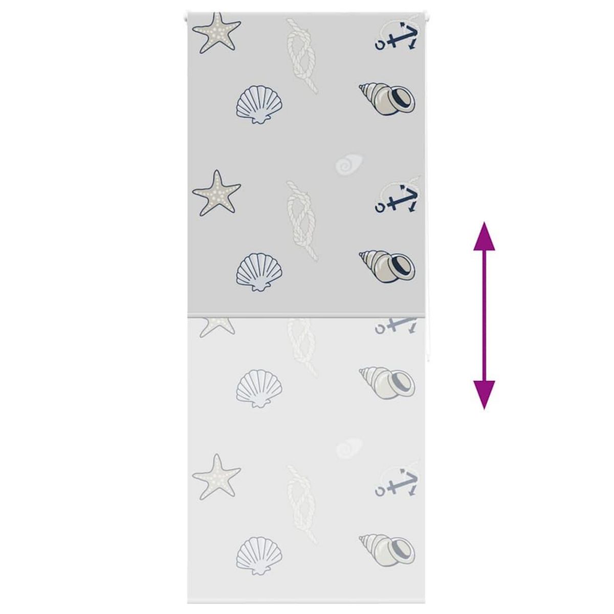 VIDAXL Store enrouleur de douche 90x240 cm largeur du tissu 86 cm