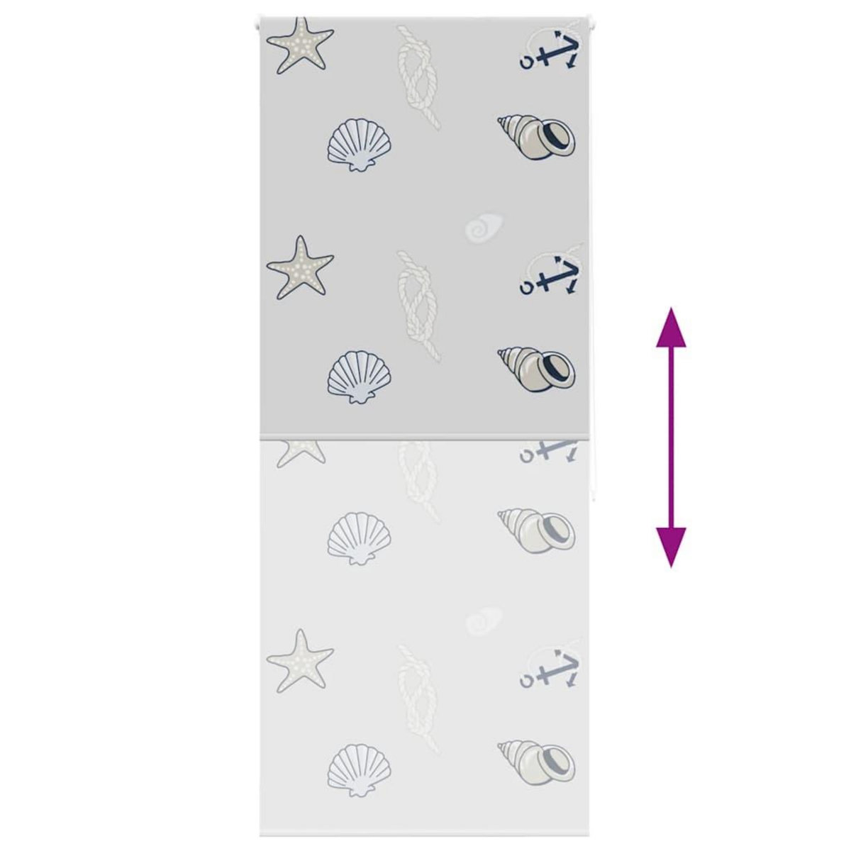 VIDAXL Store enrouleur de douche 90x240 cm largeur du tissu 86 cm