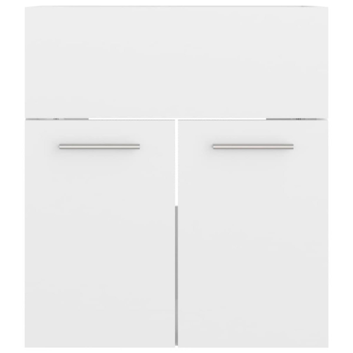 VIDAXL Armoire d'evier Blanc brillant 41x38,5x46 cm Bois d'ingenierie