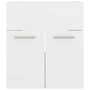 Voir la diapositive 3 : VIDAXL Armoire d'evier Blanc brillant 41x38,5x46 cm Bois d'ingenierie