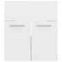 Voir la diapositive 3 : VIDAXL Armoire d'evier Blanc brillant 41x38,5x46 cm Bois d'ingenierie