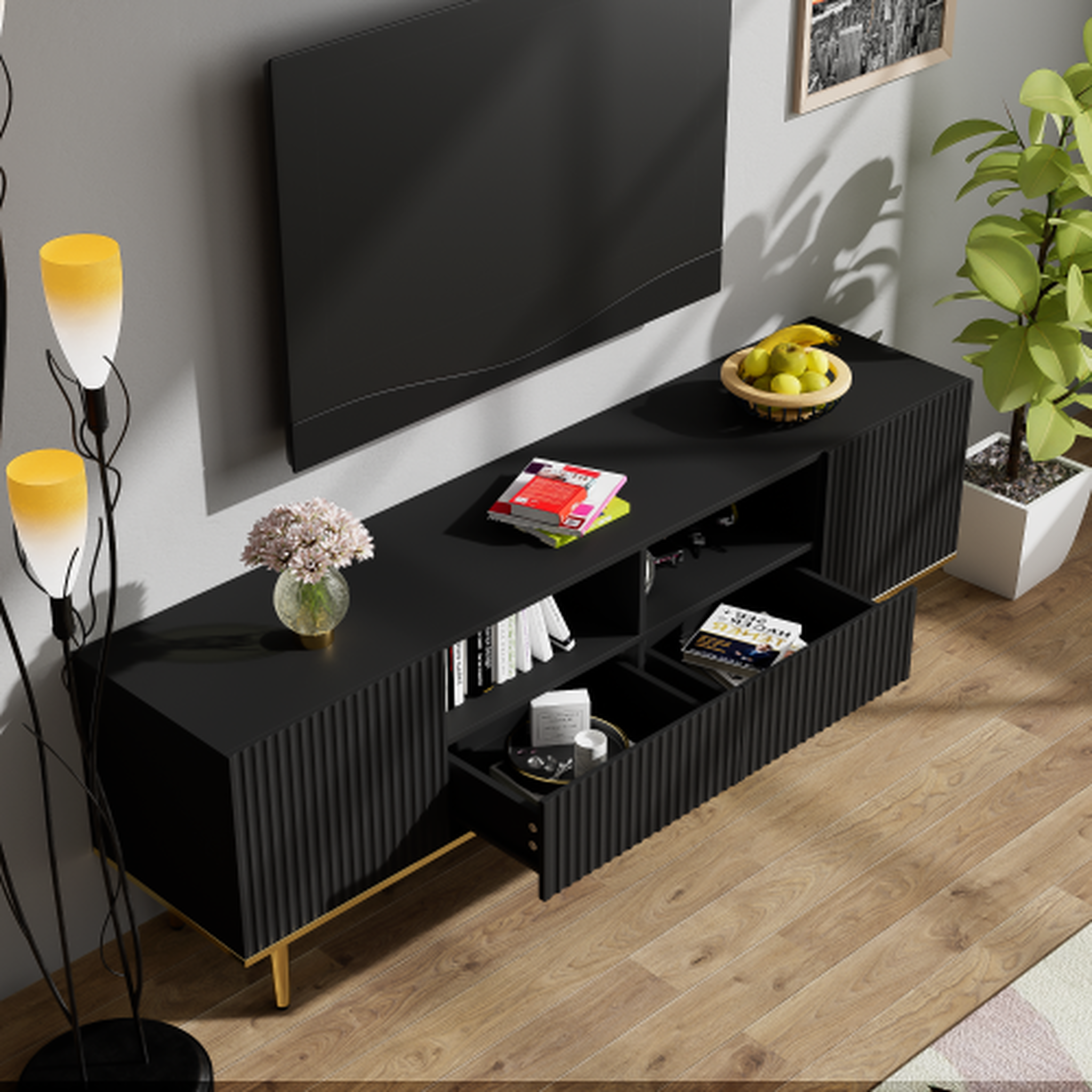 Voir la diapositive 5 : MERAX Meuble tv
