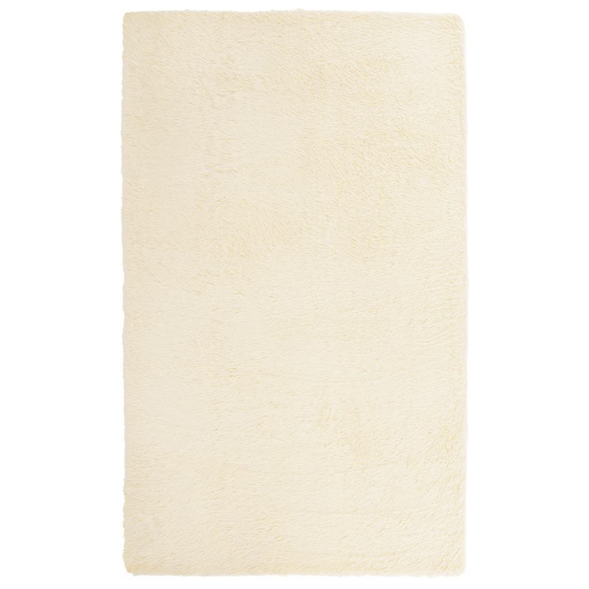 Voir la diapositive 2 : VIDAXL Tapis Shaggy a poils longs NAVARRA creme 80x150 cm polyester