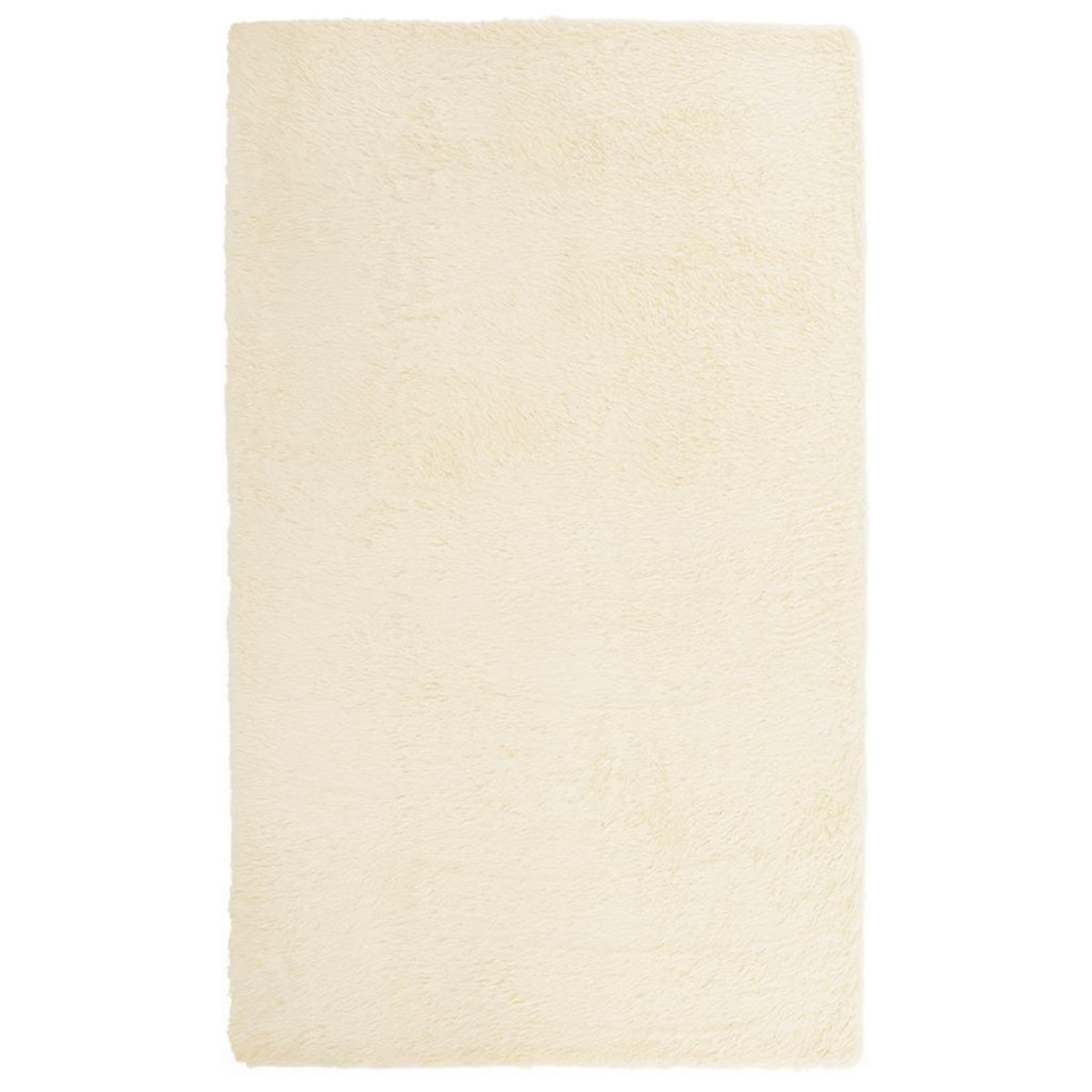 VIDAXL Tapis Shaggy a poils longs NAVARRA creme 80x150 cm polyester