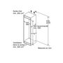 Voir la diapositive 5 : BOSCH Réfrigérateur combiné intégrable à glissière 270l blanc - KIV87NSE0