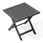 Voir la diapositive 1 : Paris Prix Table d'Appoint de Jardin Pliante  Marius  43cm Gris Anthracite