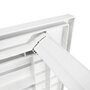 Voir la diapositive 3 : VIDAXL Table de jardin Blanc 126 x 76 x 72 cm Plastique