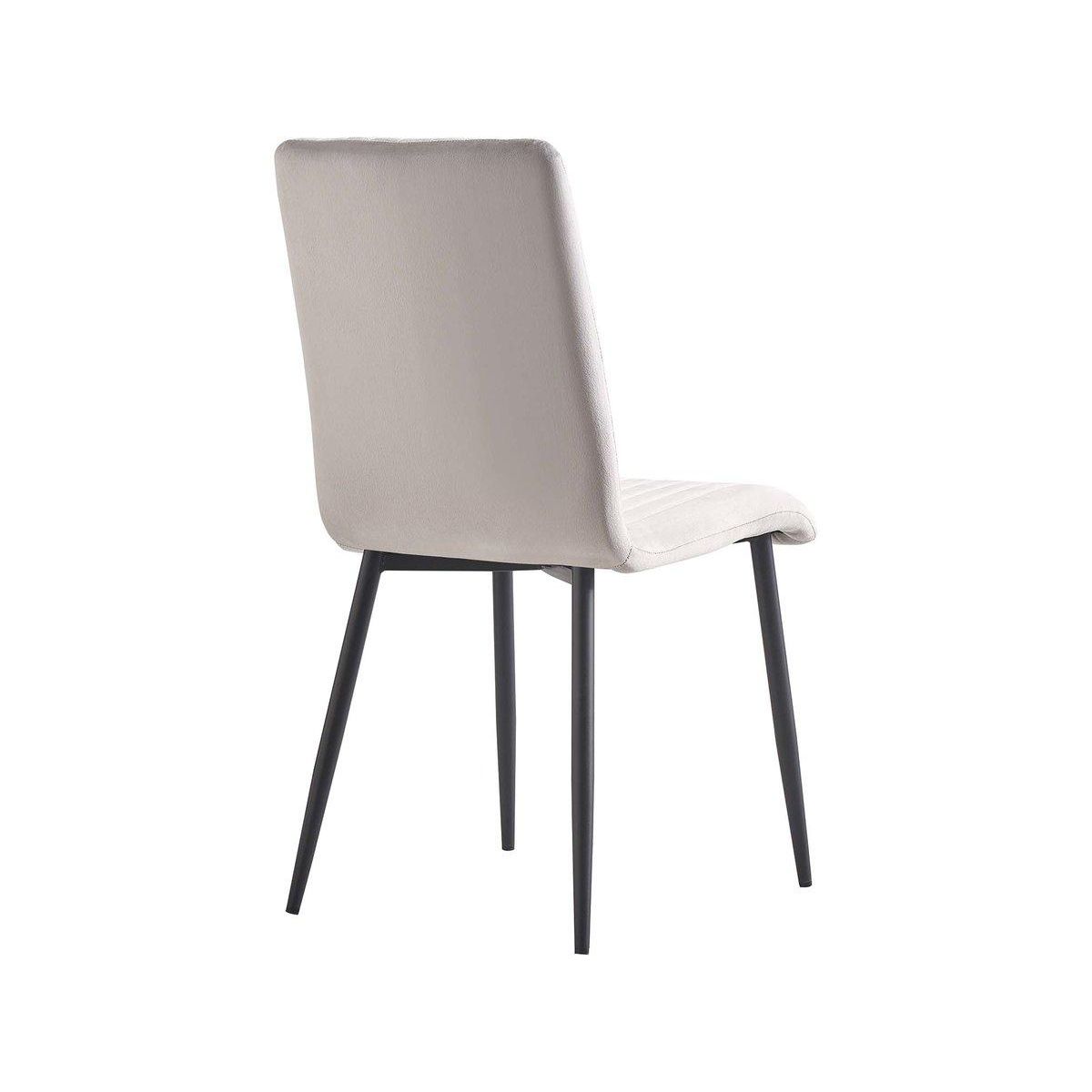 Habitat et Jardin Lot de 2 chaises en velours  Henley  - Gris clair