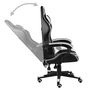 Voir la diapositive 4 : VIDAXL Fauteuil de jeux video Noir et blanc Similicuir